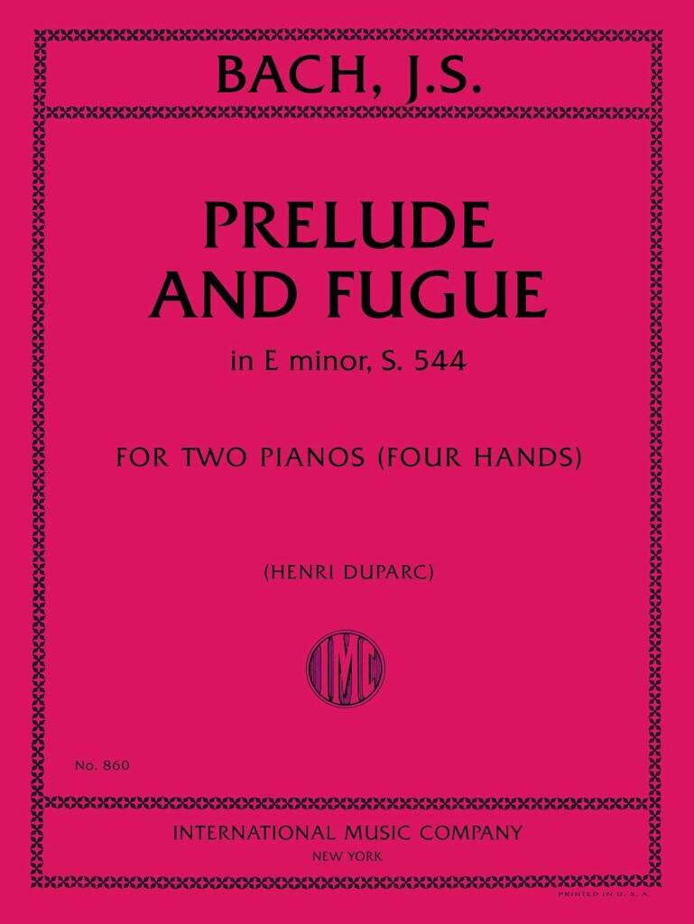 Preludio E Fuga Re Min, S. 533